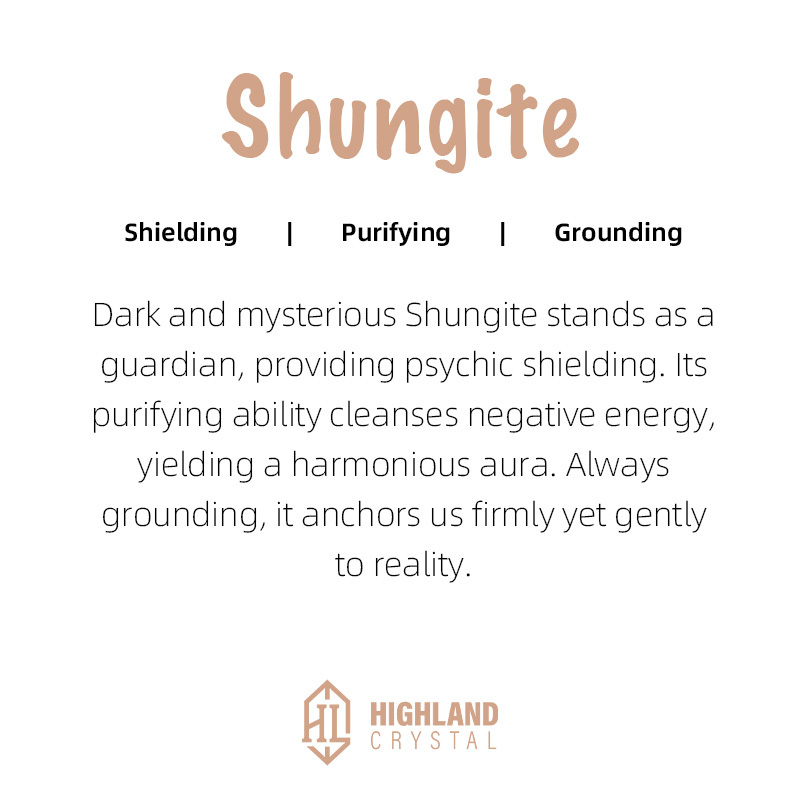Shungite: Crystal Bracelets-Shielding Purifying Grounding
