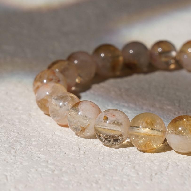 Citrine Bracelet Gemstone Beaded Stretch Crystal Bracelets
