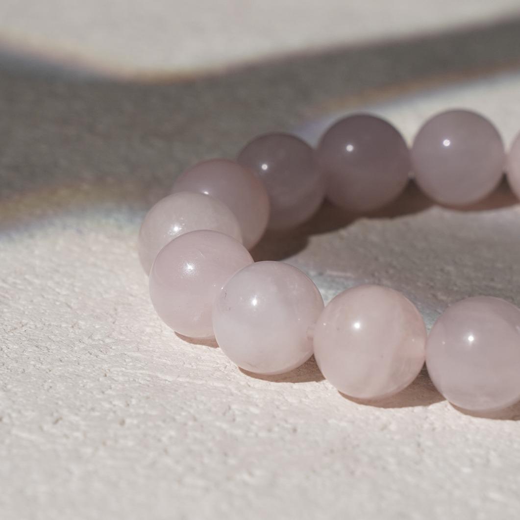 Rose Quartz Stretch Bracelets-Love, Calming,Sociability