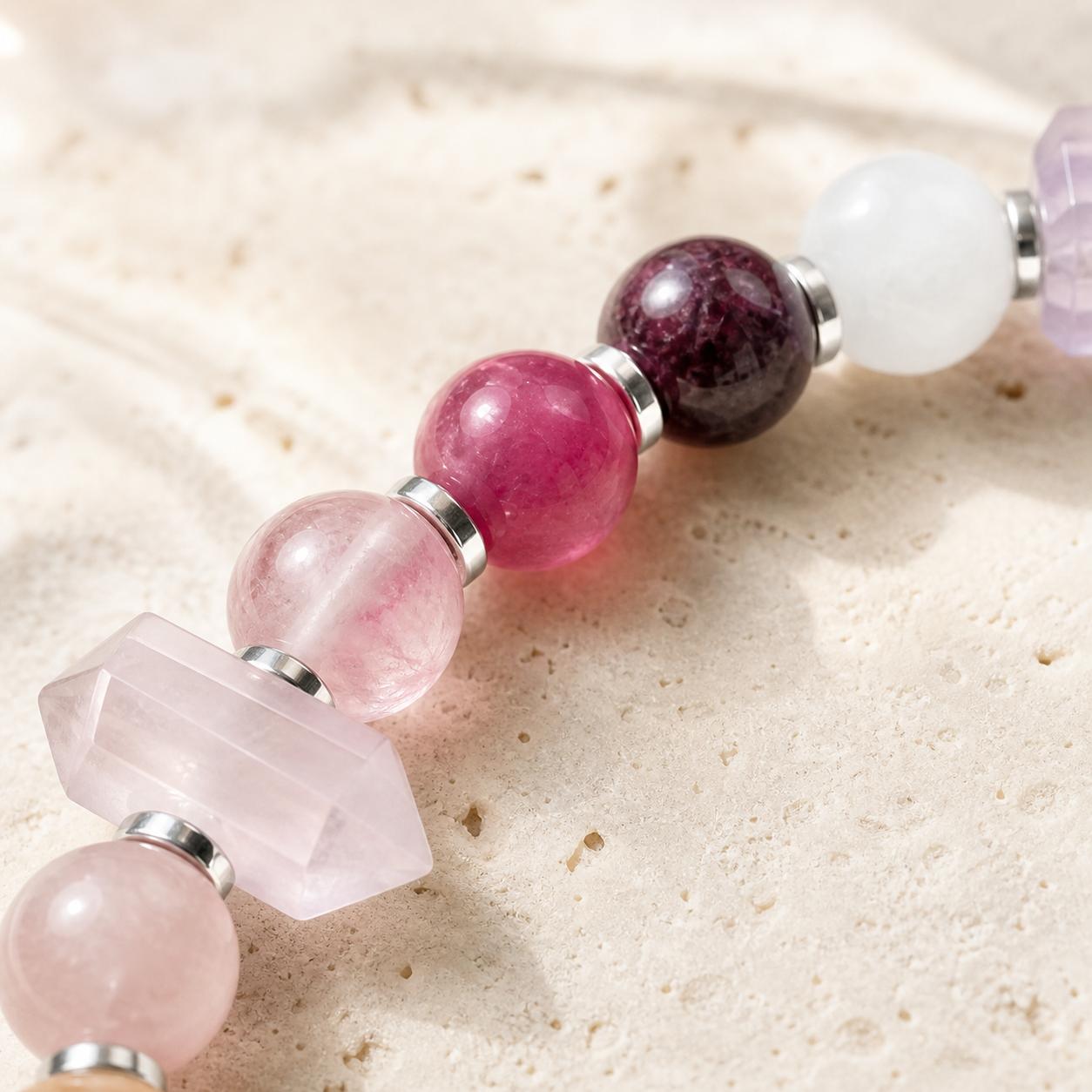 Realm of Dawn - Full Spectrum Gemstone Bracelet