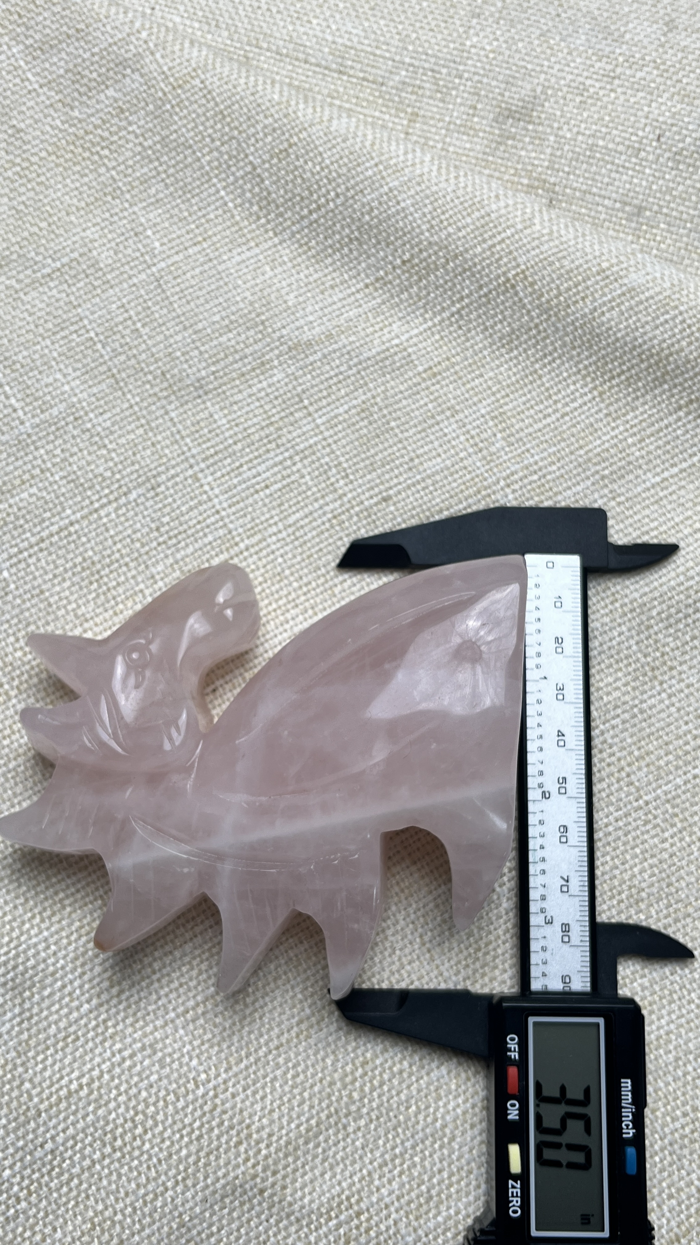 Natural Rose Quartz Pegasus – Pink Crystal Winged Horse Figurine & Fantasy Decor