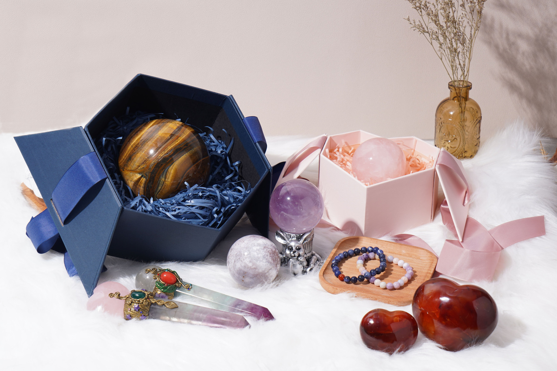 Mini Crystal Scoop – Crystal Scoop with Minis, Rare Crystals Surprise, Handcarft & Decoration