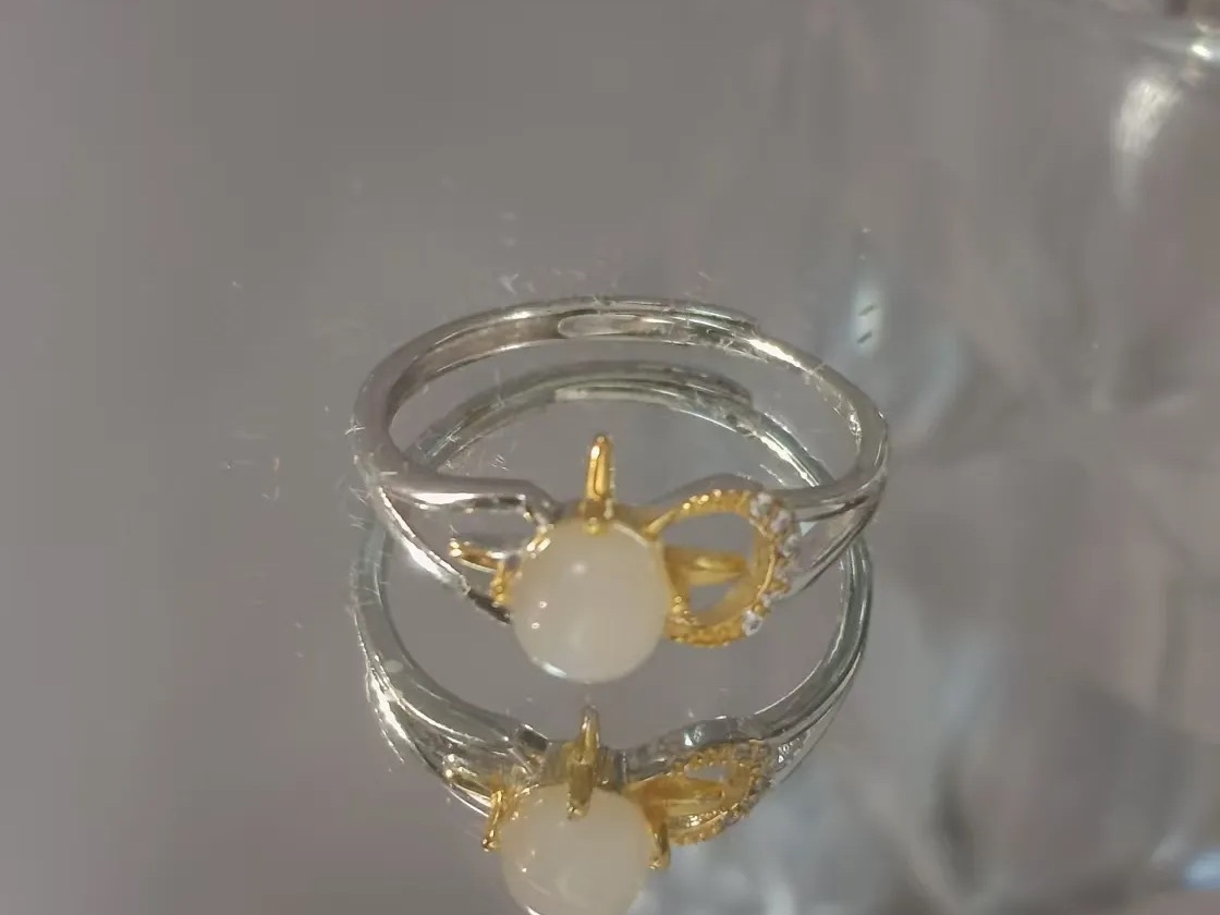 $15 RANGE CRYSTAL ADJUSTABLE RINGS WITH S925 STERLING STEEL