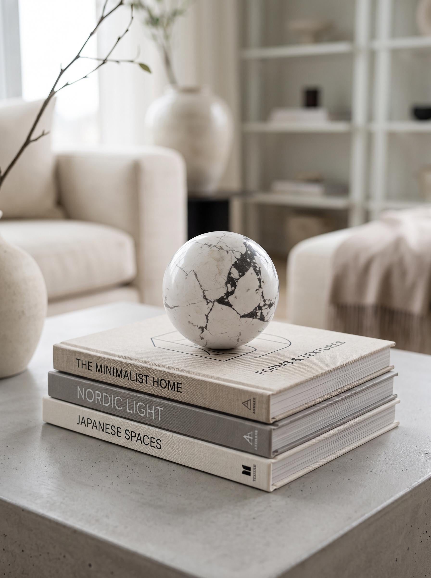 Howlite Sphere Natural White Crystal Ball Meditation Home Decor Gift