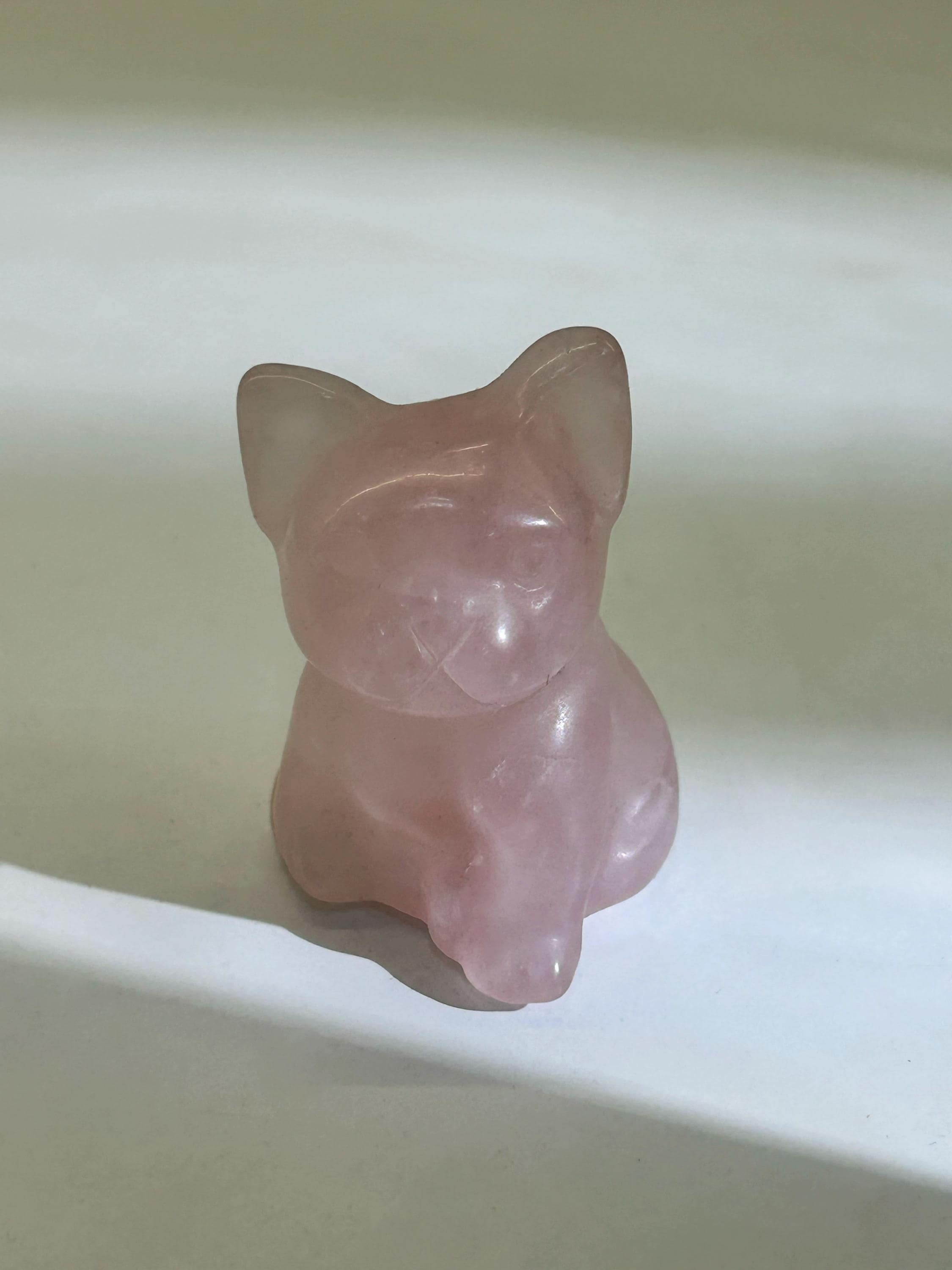 Crystal French Bulldog Carving, Obsidian, Cute Frenchie Figurine, desk companions, Crystal Gift