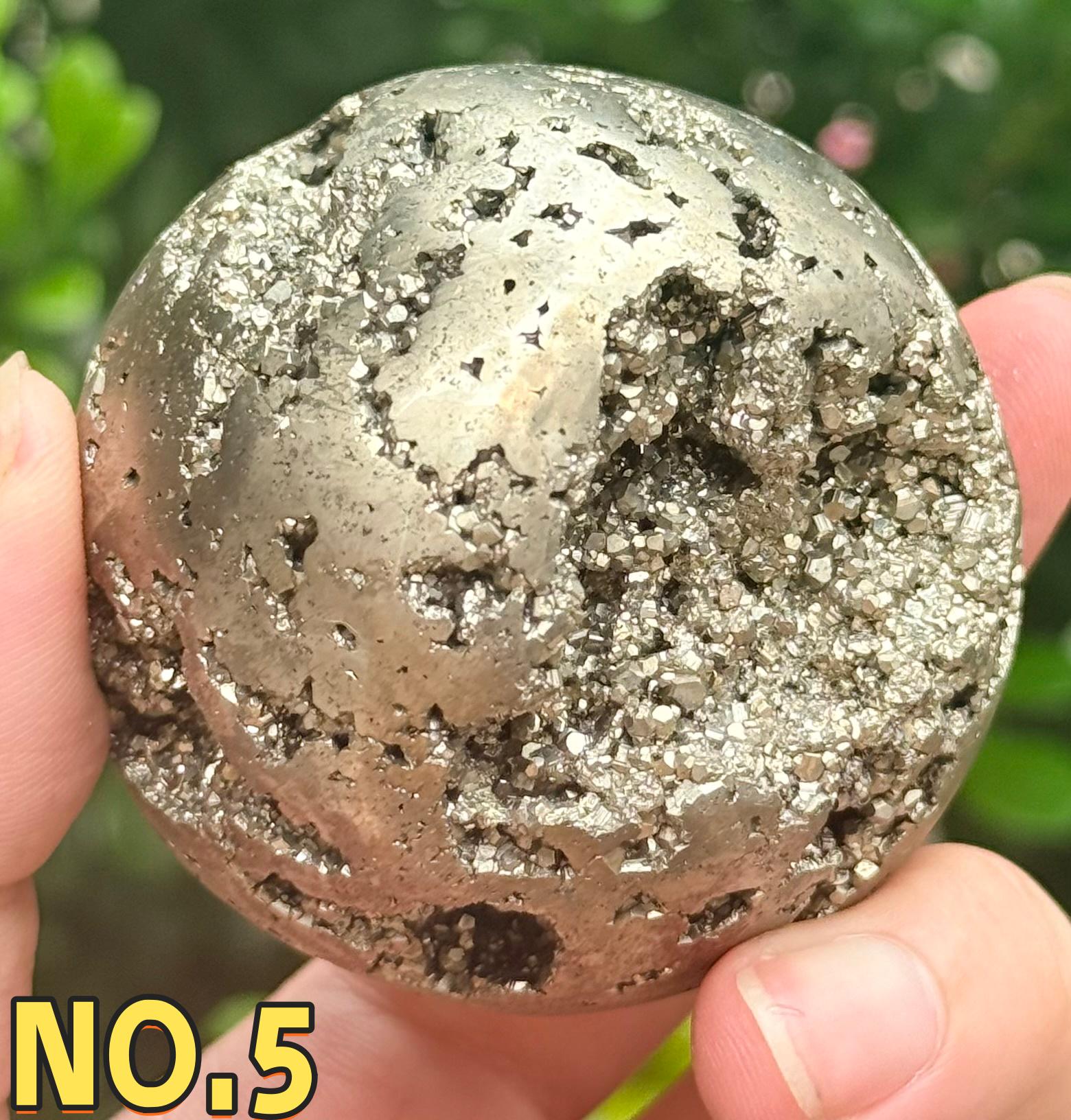 Natural Pyrite Sphere Open Geode Druzy Crystal Ball Prosperity Home Decor