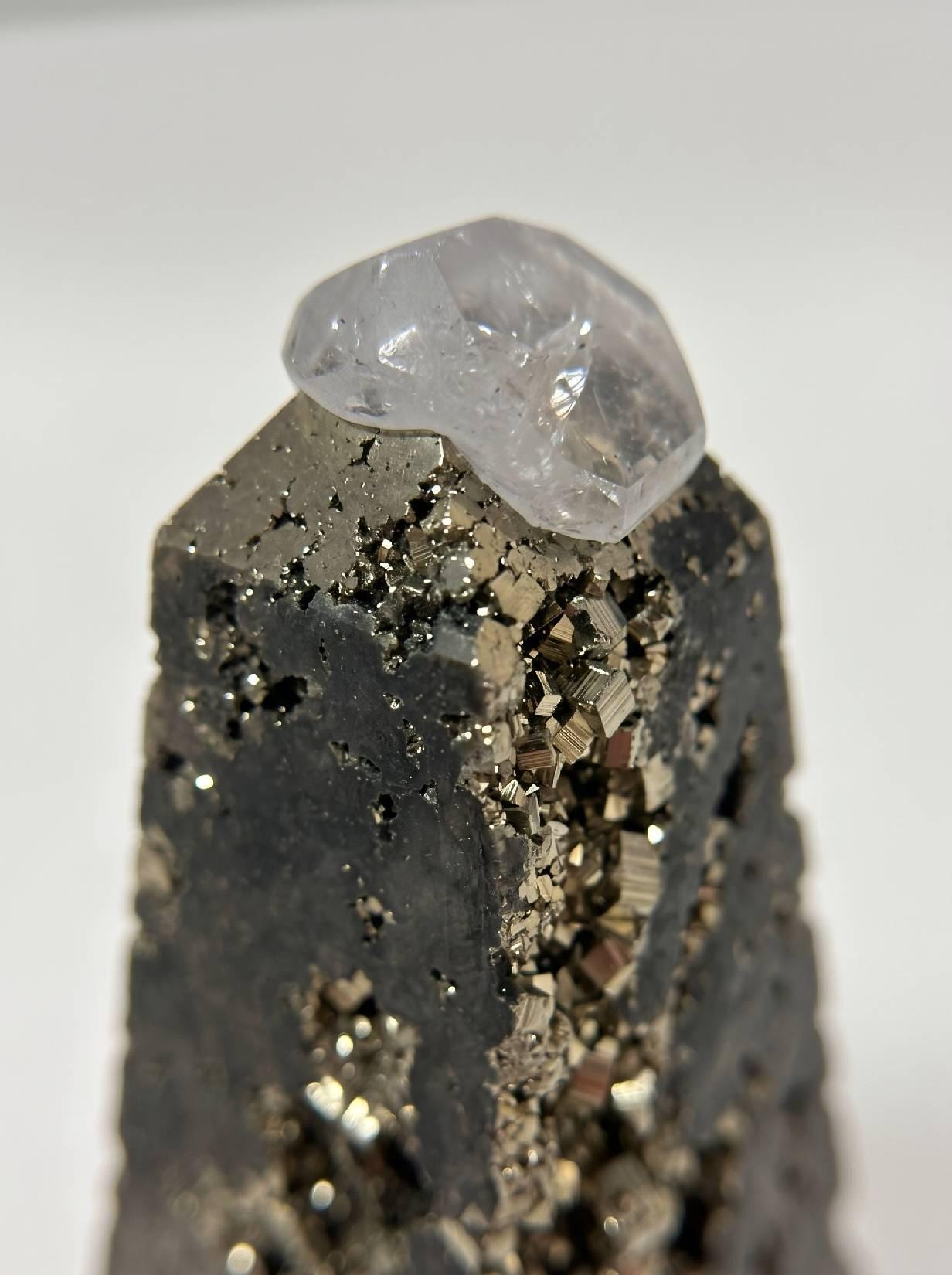 Pyrite Tower Natural Gemstone Sculpture for Abundance and Positive Energy