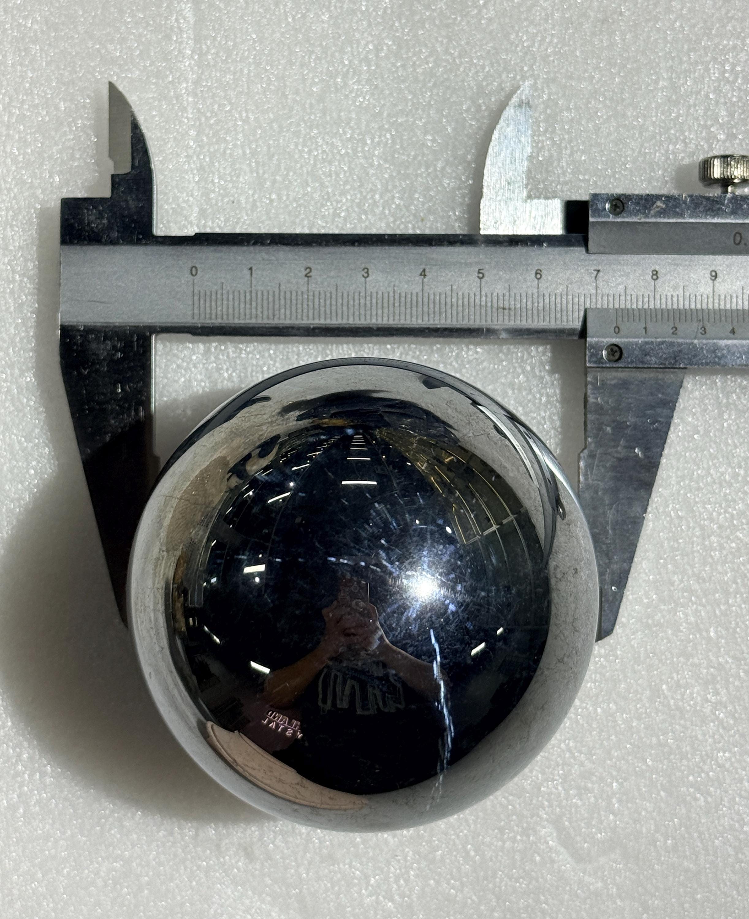 Terahertz Sphere Mirror Polished Silver Crystal Ball Meditation Decor Futuristic Gift