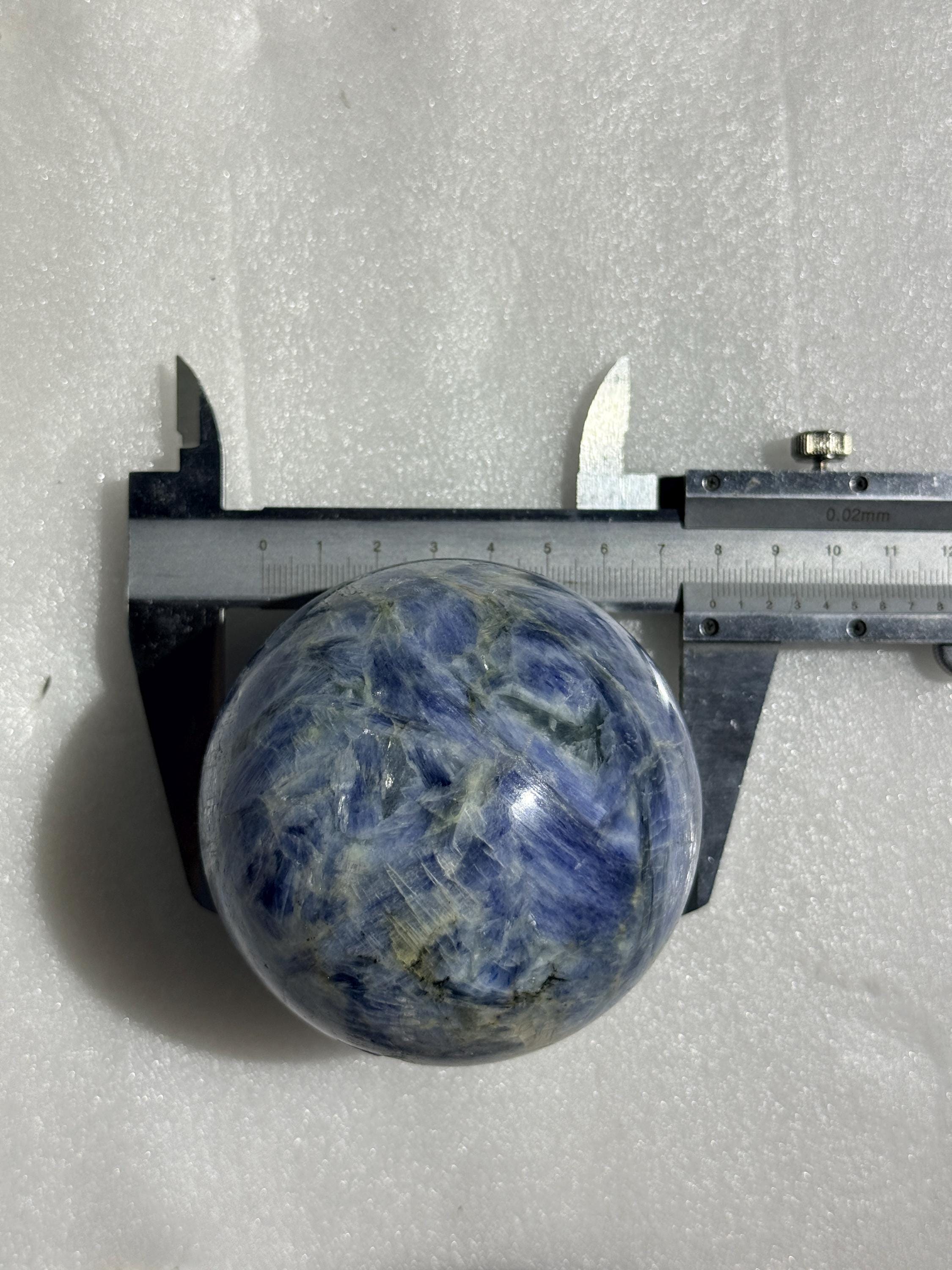 Blue Kyanite Sphere Natural Polished Crystal Ball Meditation Decor Collector Gift