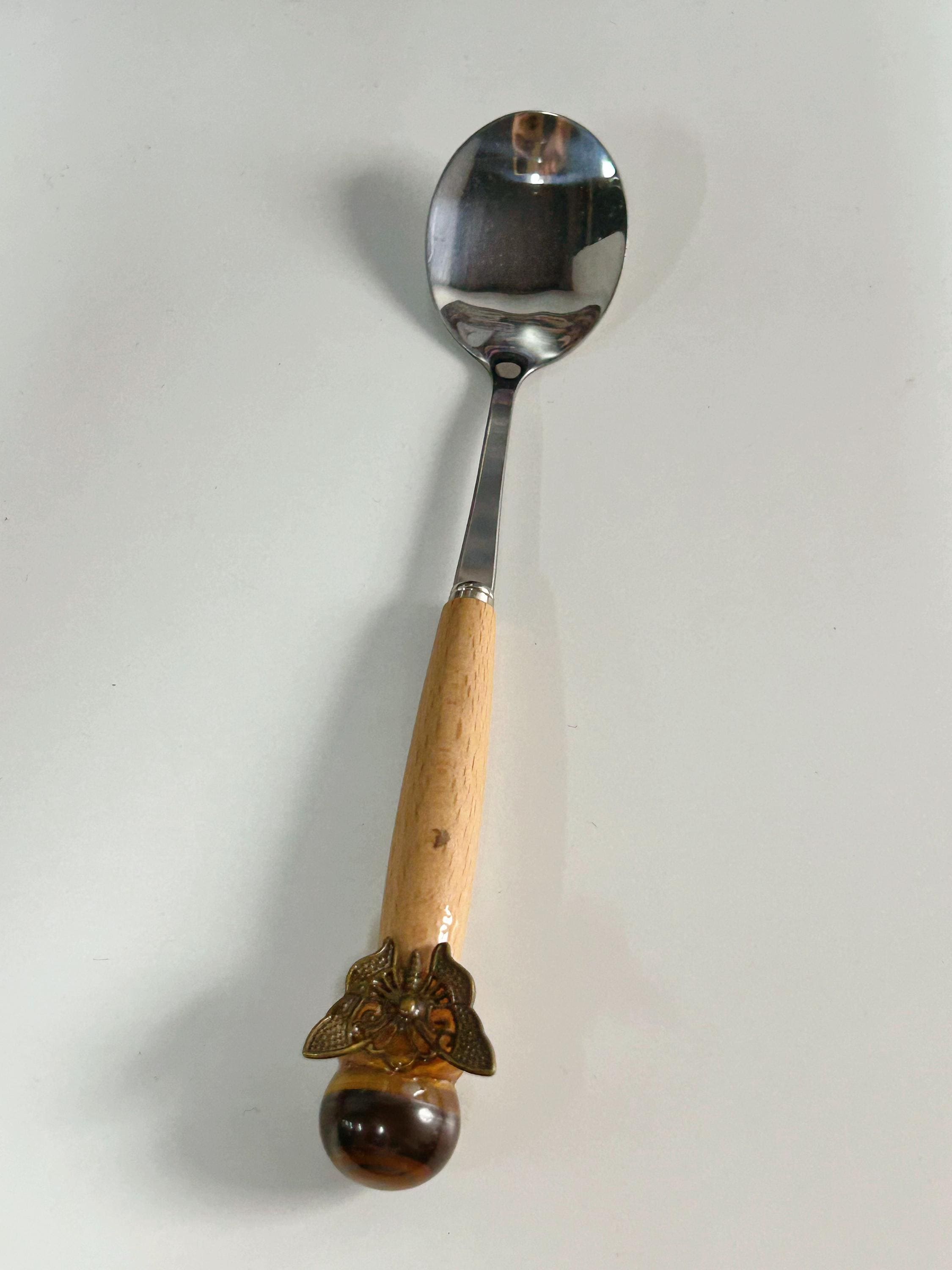 Crystal Handled Fork , Decorative Ritual Utensils, Spiritual Home Decor