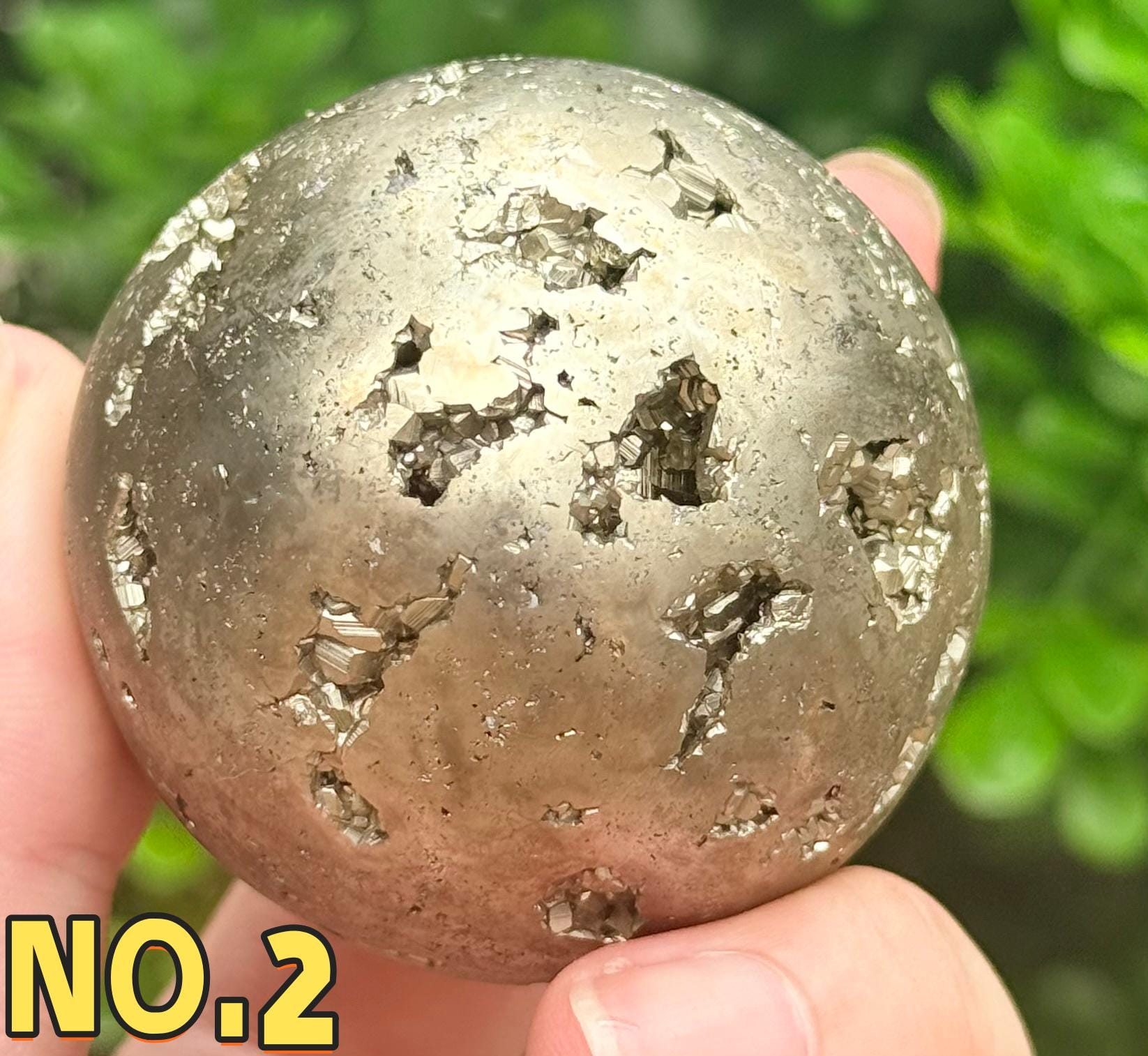Natural Pyrite Sphere Open Geode Druzy Crystal Ball Prosperity Home Decor