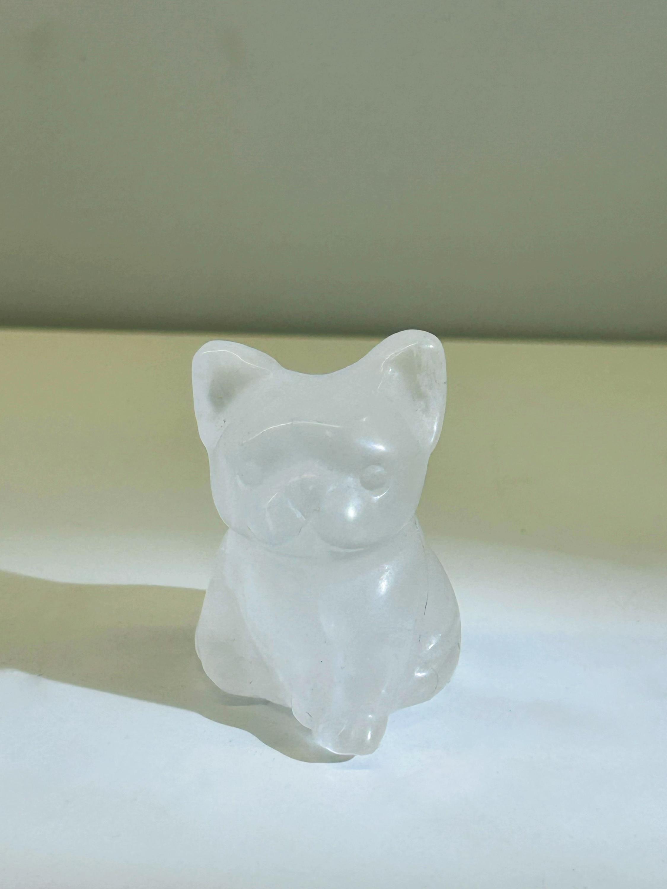 Crystal French Bulldog Carving, Obsidian, Cute Frenchie Figurine, desk companions, Crystal Gift