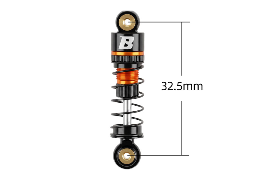 BATRAZZI 32.5mm Oil-filled Aluminium Shocks with Quick-Change for FMS FCX24M (4pcs)