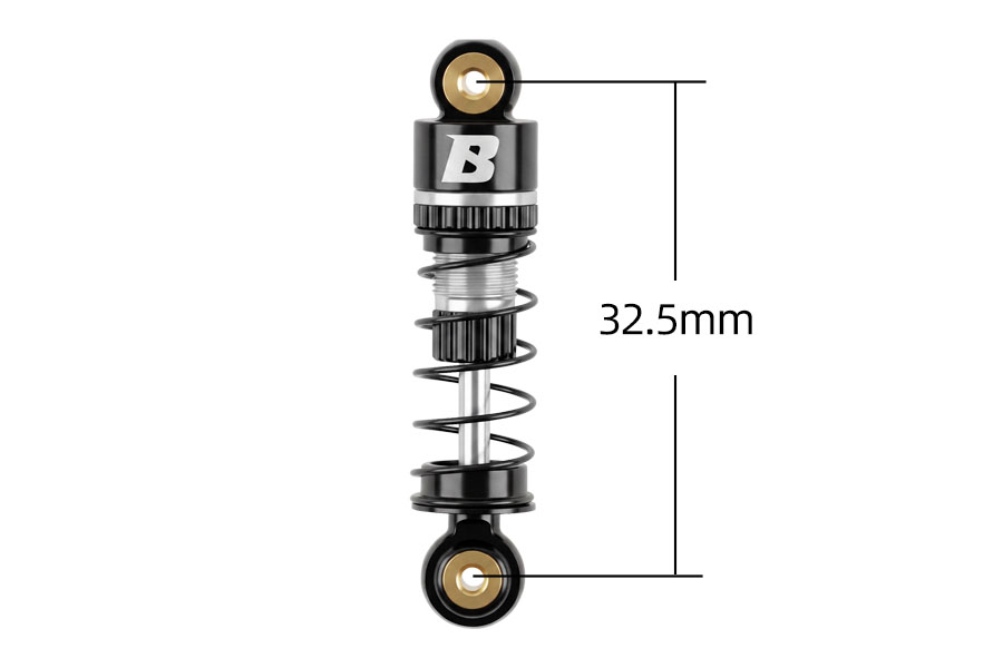 BATRAZZI 32.5mm Oil-filled Aluminium Shocks for FMS FCX24m (4pcs)