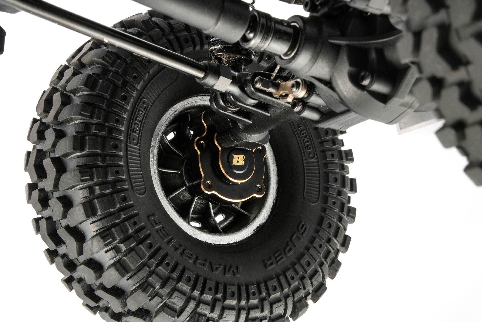 BATRAZZI Brass Portal Axle Housing for FMS FCX10 K5 & LC80 Pro