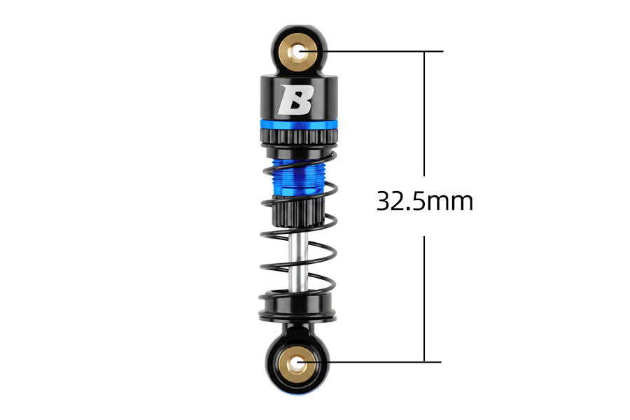 BATRAZZI 32.5mm Oil-filled Aluminium Shocks with Quick-Change for FMS FCX24M (4pcs)
