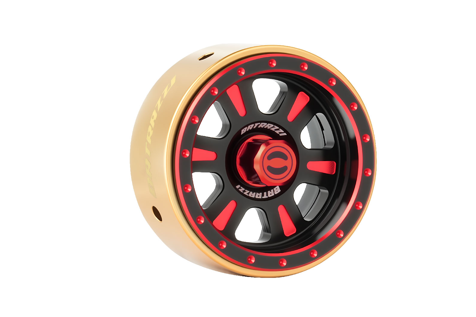 BATRAZZI Aluminum 1.2” Rogue Beadlock Wheels Black (2pcs)