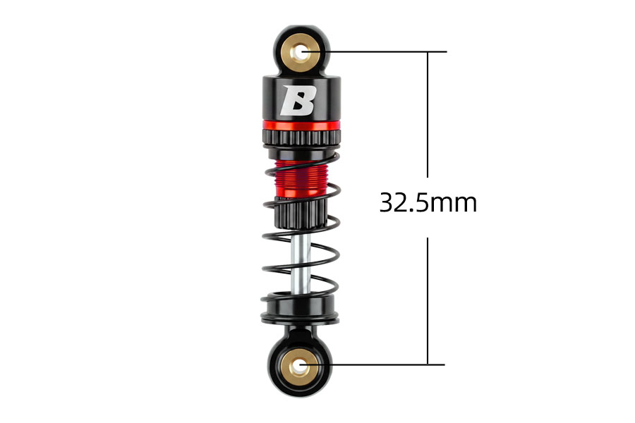 BATRAZZI 32.5mm Oil-filled Aluminium Shocks for FMS FCX24m (4pcs)
