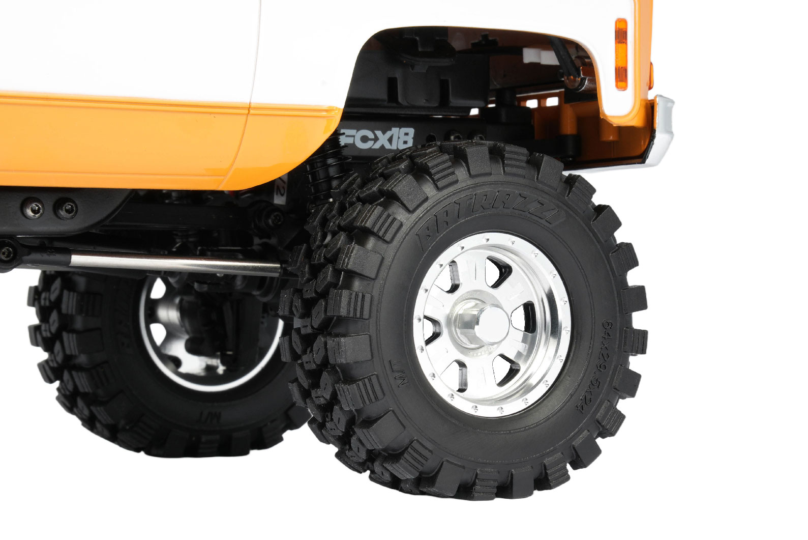 BATRAZZI Aluminum 1.2" Rogue Beadlock Wheels Silver with bold blue accents (2pcs)