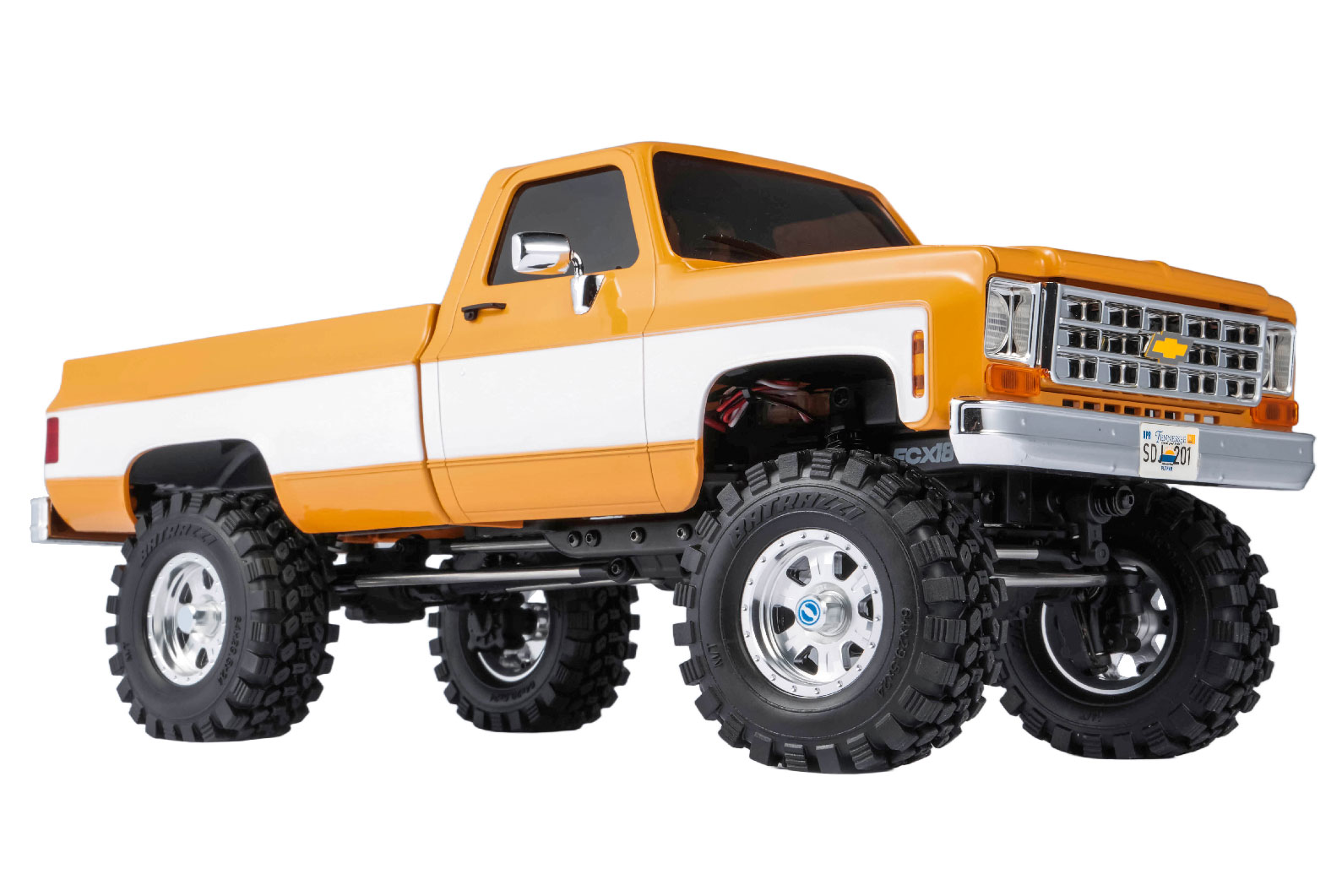 BATRAZZI Aluminum 1.2" Rogue Beadlock Wheels Silver with bold blue accents (2pcs)