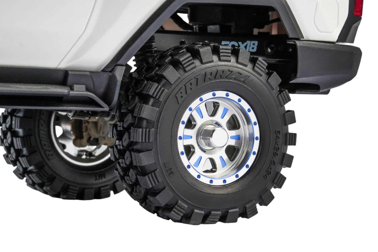 BATRAZZI M3 Aluminum Rogue Wheel Hubcaps for FCX18 (4pcs)