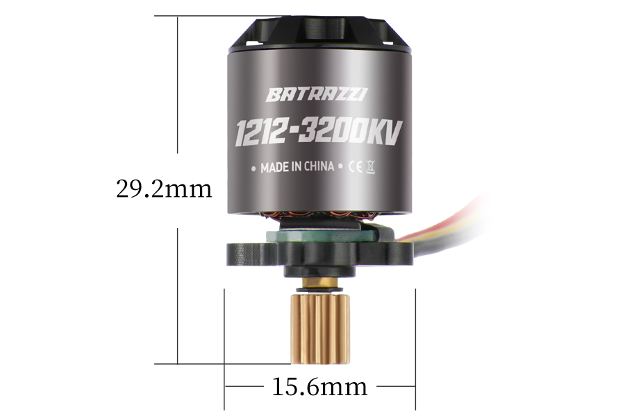 BATRAZZI Ctrl Frk 3200KV Brushless Outrunner Motor, Receiver and ESC Set for Traxxas TRX4M