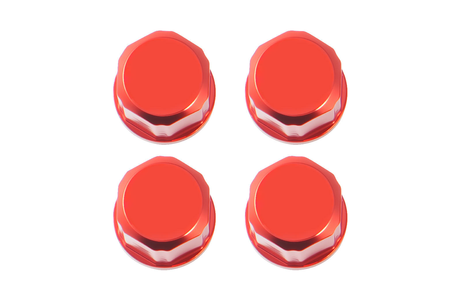 BATRAZZI M3 Aluminum Rogue Wheel Hubcaps for FCX18 (4pcs)