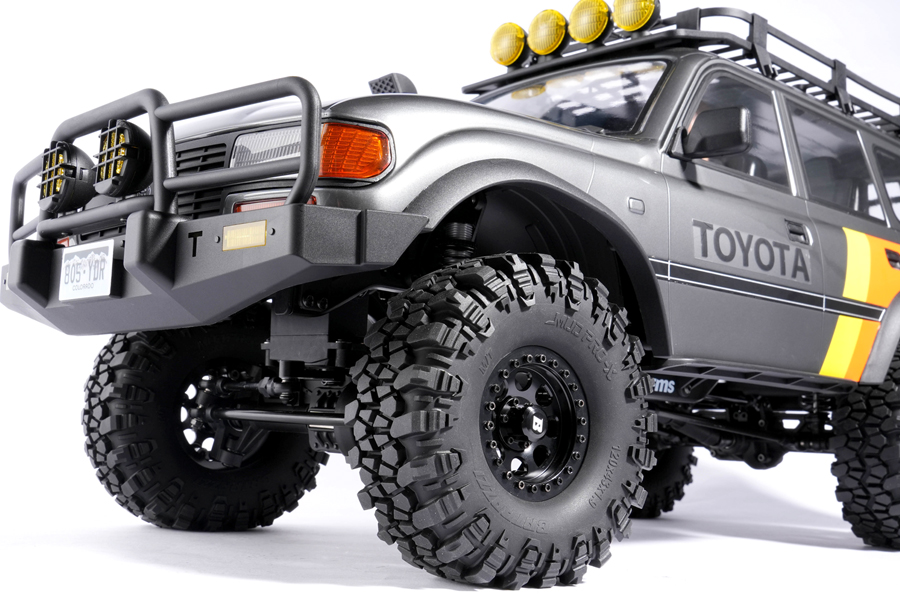 BATRAZZI 1.9" Aluminum D-Hole Beadlock Wheels Black (2pcs)