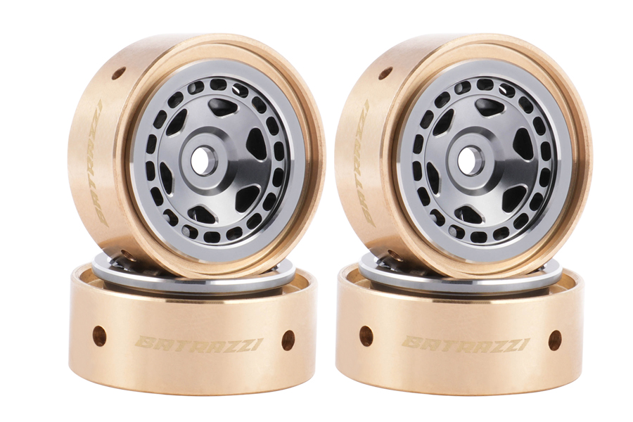 BATRAZZI Aluminum 0.8” Sheriff Beadlock Wheels (4pcs)