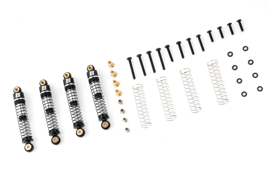 BATRAZZI 45mm Oil-filled Aluminum Shocks with Quick-Release for FMS FCX24 & FCX18 (4pcs)