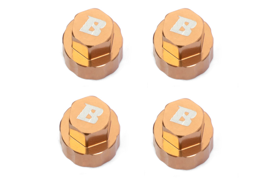 BATRAZZI 1.0" Aluminum D-Hole Beadlock Wheel Covers Gold ( 4pcs )