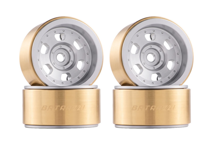 BATRAZZI Aluminum 0.7" Core_X Beadlock Wheels for Axial SCX30 (4pcs)