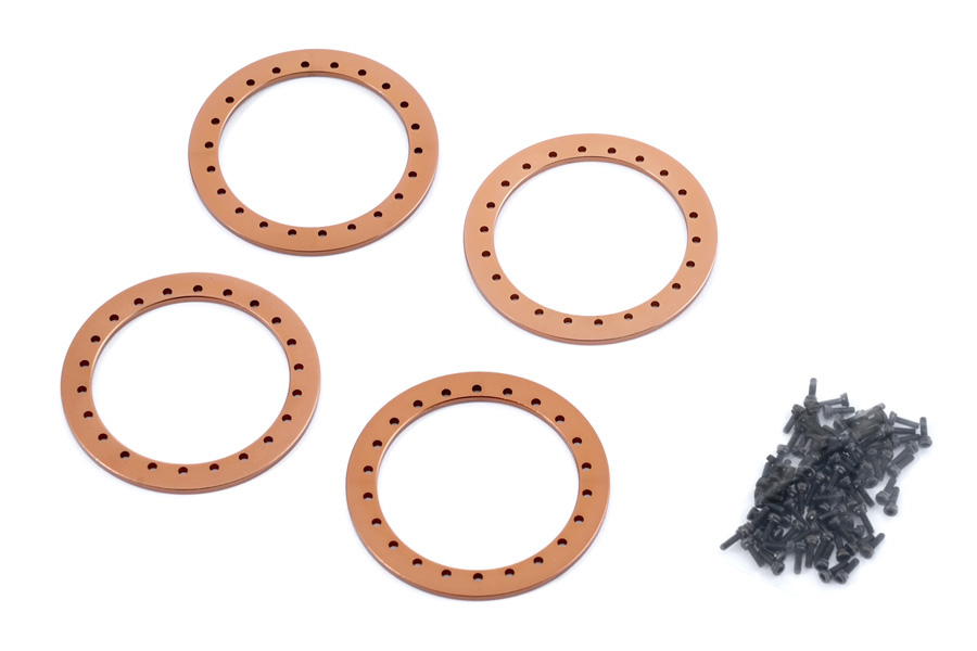 BATRAZZI 1.9" Aluminum Beadlock Rings Gold (4pcs)
