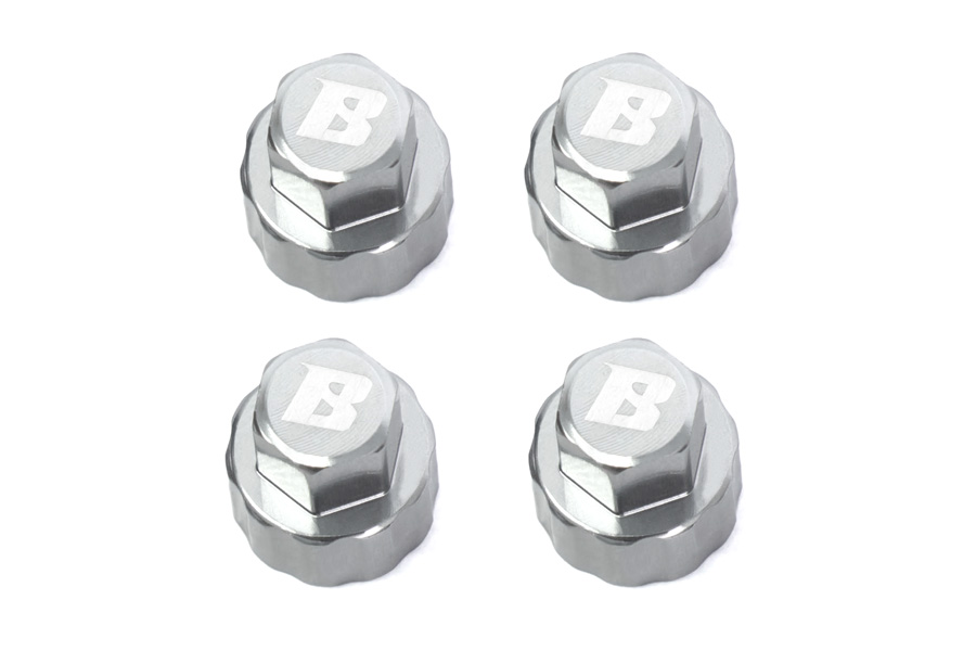 BATRAZZI 1.0" Aluminum D-Hole Beadlock Wheel Covers Gun Metal（4pcs）