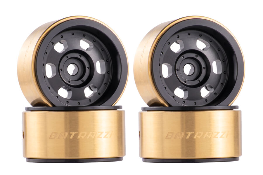 BATRAZZI Aluminum 0.7" Core_X Beadlock Wheels for Axial SCX30 (4pcs)