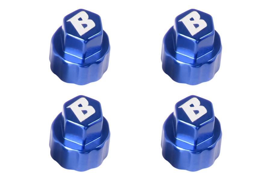 BATRAZZI M3 Aluminum Wheel Hub Covers for FCX18 & FCX24 Blue (4pcs)