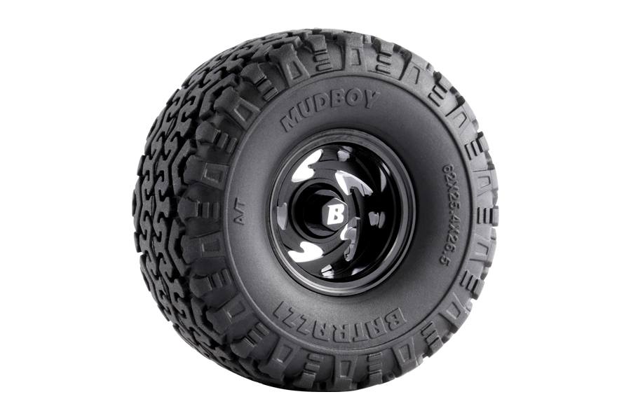 BATRAZZI Aluminum 1.0” Stellar Racing Beadlock Wheels Black (4pcs)