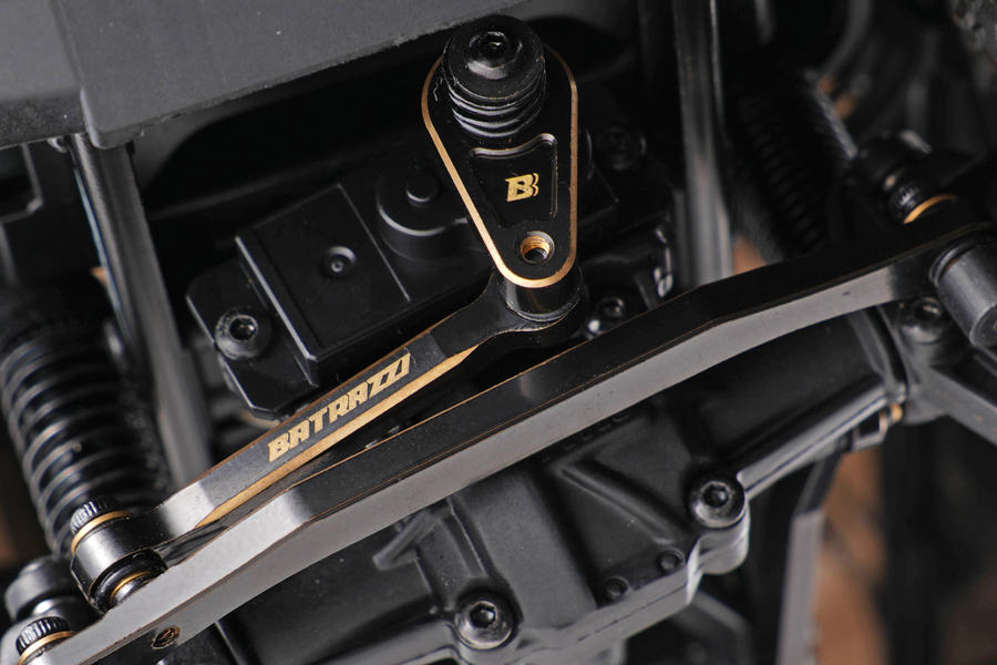 BATRAZZI Brass Steering Link Set For FMS FCX18/FCX24 (Black)