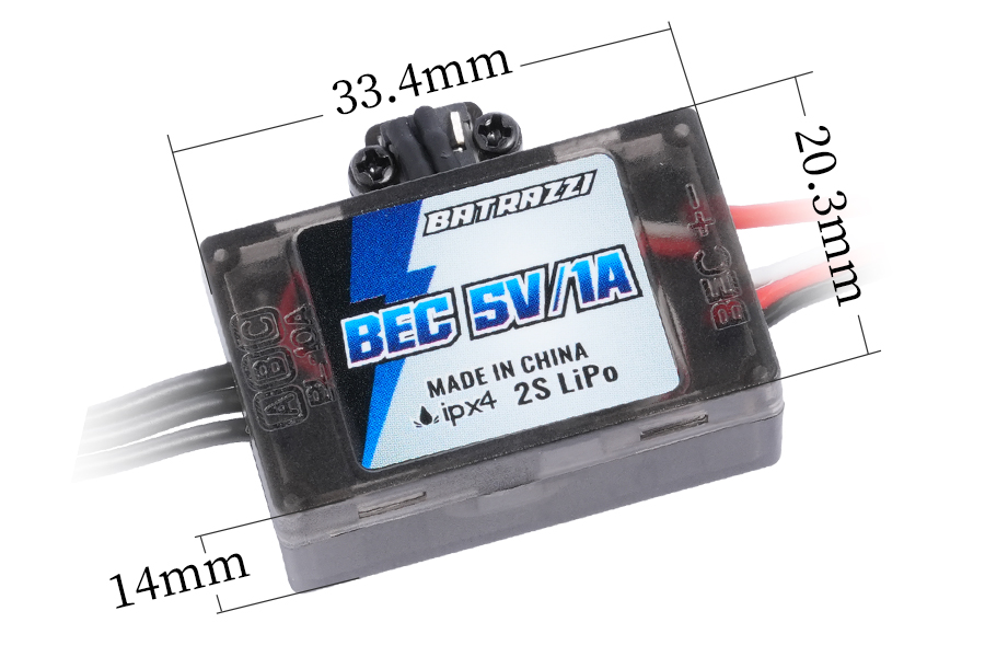 BATRAZZI Ctrl Frk 3200KV Brushless Outrunner Motor, Receiver and ESC Set for Traxxas TRX4M