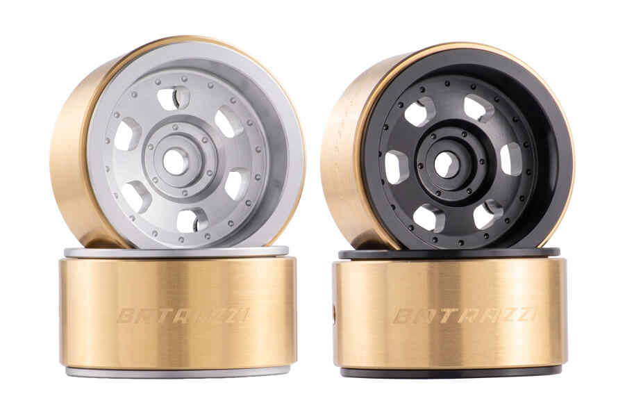 BATRAZZI Aluminum 0.7" Core_X Beadlock Wheels for Axial SCX30 (4pcs)