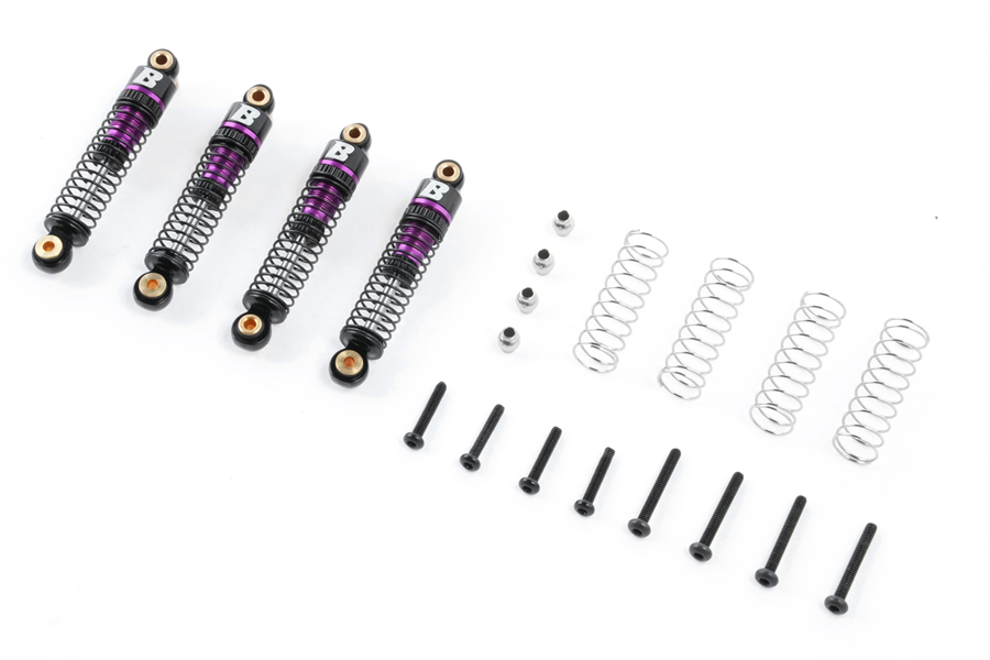 BATRAZZI Oil-filled Aluminum Shocks for FCX24 / FCX18 (Purple)
