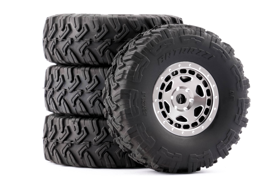 BATRAZZI Aluminum 0.8” Sheriff Beadlock Wheels (4pcs)