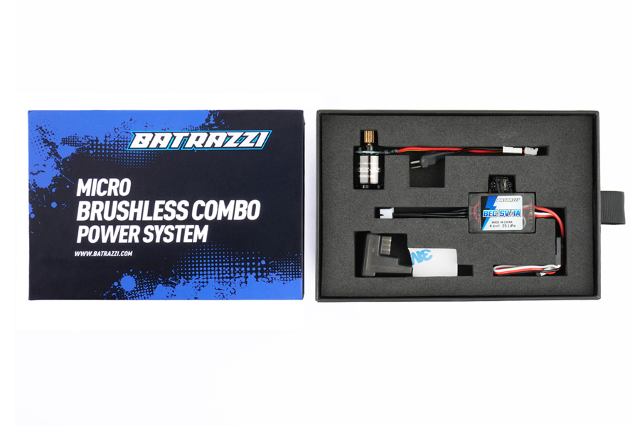 BATRAZZI Ctrl Frk 3200KV Brushless Outrunner Motor, Receiver and ESC Set for Traxxas TRX4M