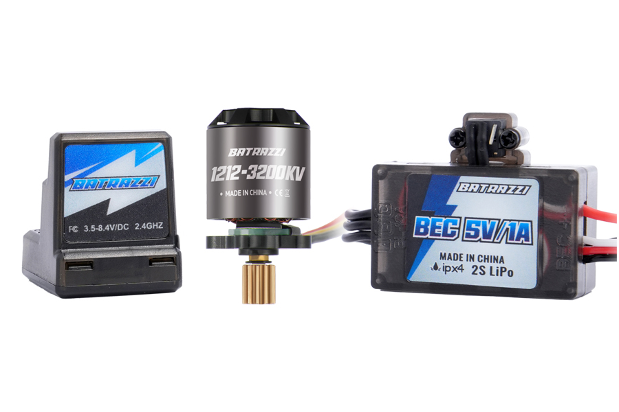 BATRAZZI Ctrl Frk 3200KV Brushless Outrunner Motor, Receiver and ESC Set for Traxxas TRX4M