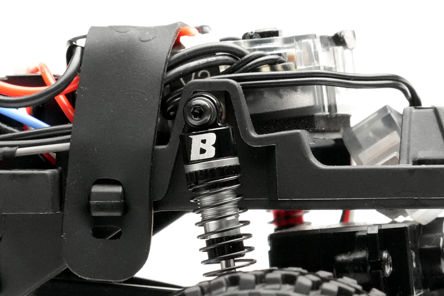 BATRAZZI Oil-filled Aluminum Shocks for FCX24 / FCX18 Silver (4 pcs)