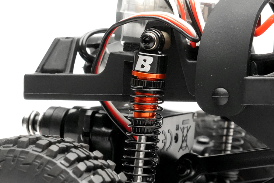 BATRAZZI Oil-filled Aluminum Shocks for FCX24 / FCX18 (Orange)