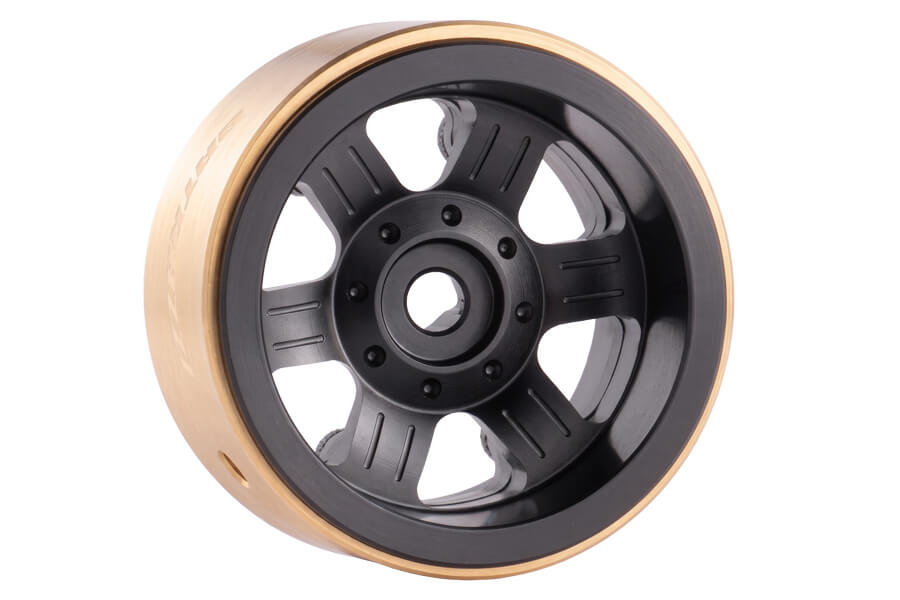 BATRAZZI Aluminum 0.7" Broadside 8-Lug Beadlock Wheels for Axial SCX30 (4pcs)