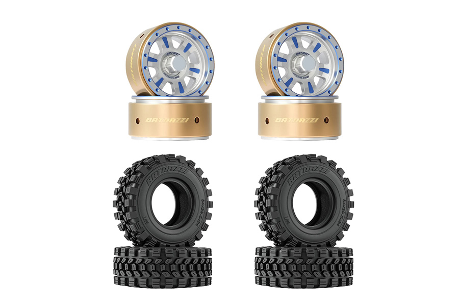 BATRAZZI Wheel & Tire Combo for FCX18 (4pcs)