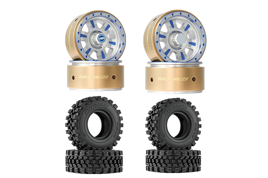 BATRAZZI Wheel & Tire Combo for FCX18 (4pcs)