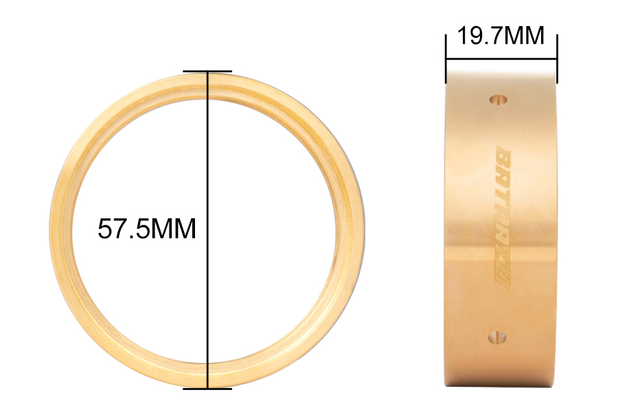 BATRAZZI 57.5*19.7mm Brass Clamping Rings for 1.9" Wheels (2pcs)